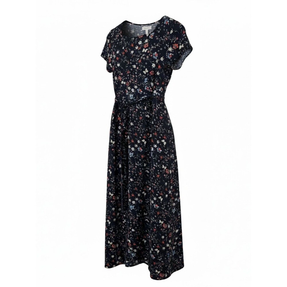 Sanctuary Coco Navy Floral Butterfly A-Line Maxi Dress - Size XS